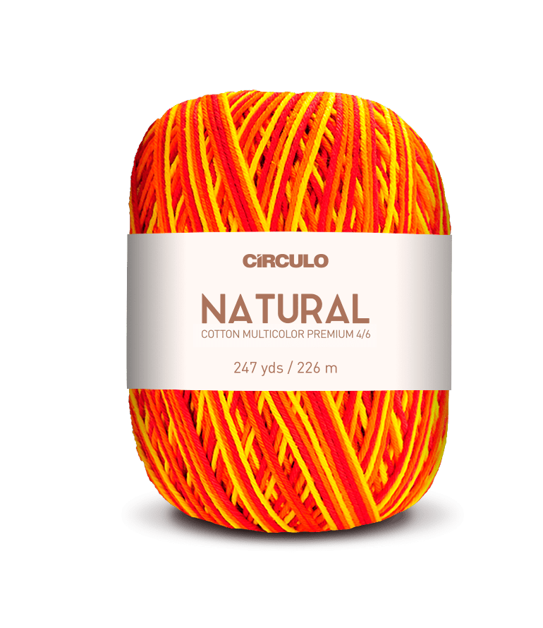 Circulo Barroco Multicolor Premium 4/6, 100% Cotton Yarn for Crochet and Knitting, 226m/200g - Leo Hobby Marketplace