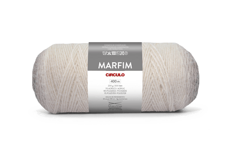 Círculo Marfim - Soft Gradient Yarn with Cashmere Touch (200g) - Leo Hobby
