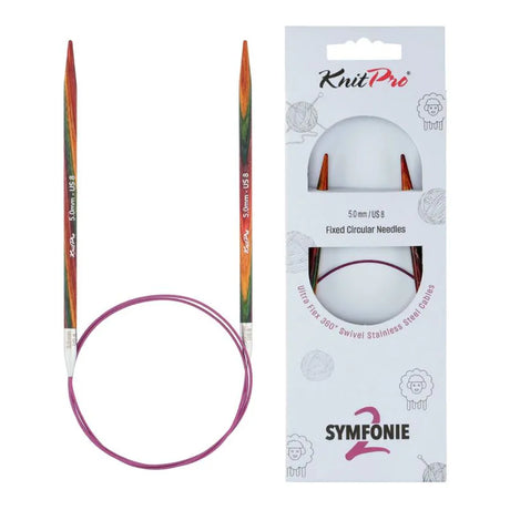 KnitPro Symfonie 2 fixed circular knitting needles, 5.00 mm