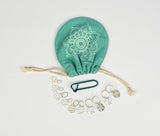 KnitPro Mindful Sterling Silver Plated Chakra Stitch Markers