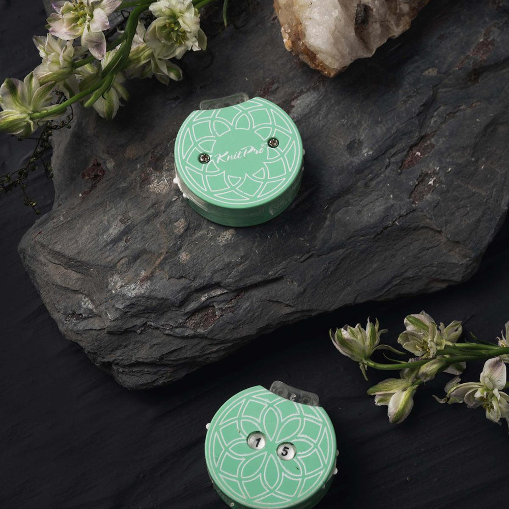 Mindful Teal Row Counter Tool by KnitPro