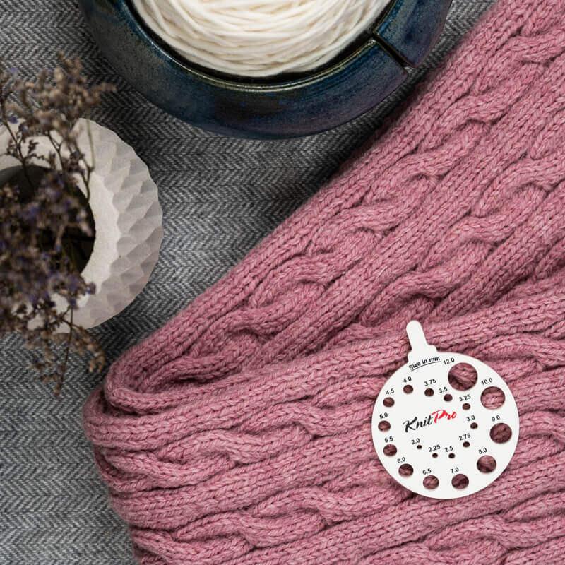 Needle View Sizer Ivy by KnitPro, for accurate sizing.